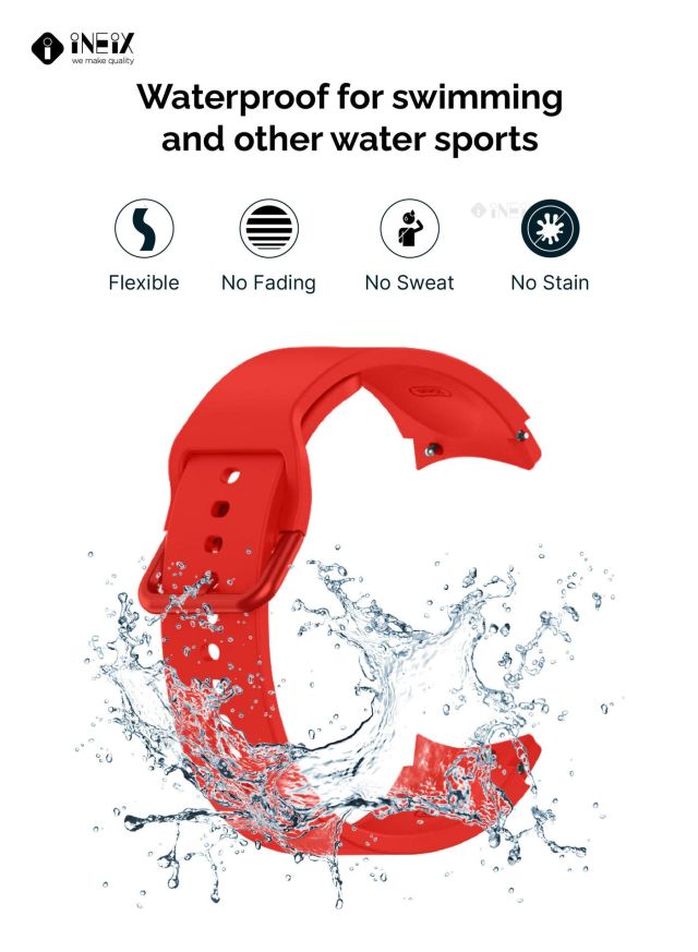 Silicone Replacement Strap For Samsung Watch 4 Classic 42,46 mm