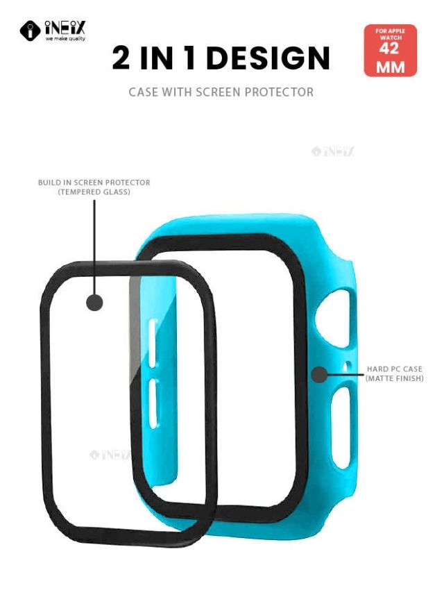 Tempered Glass Screen Protector With Case For Apple watch 42mm